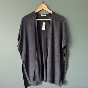 LOFT Heather Gray Cardigan Kimono Knit Sweater XS/S
